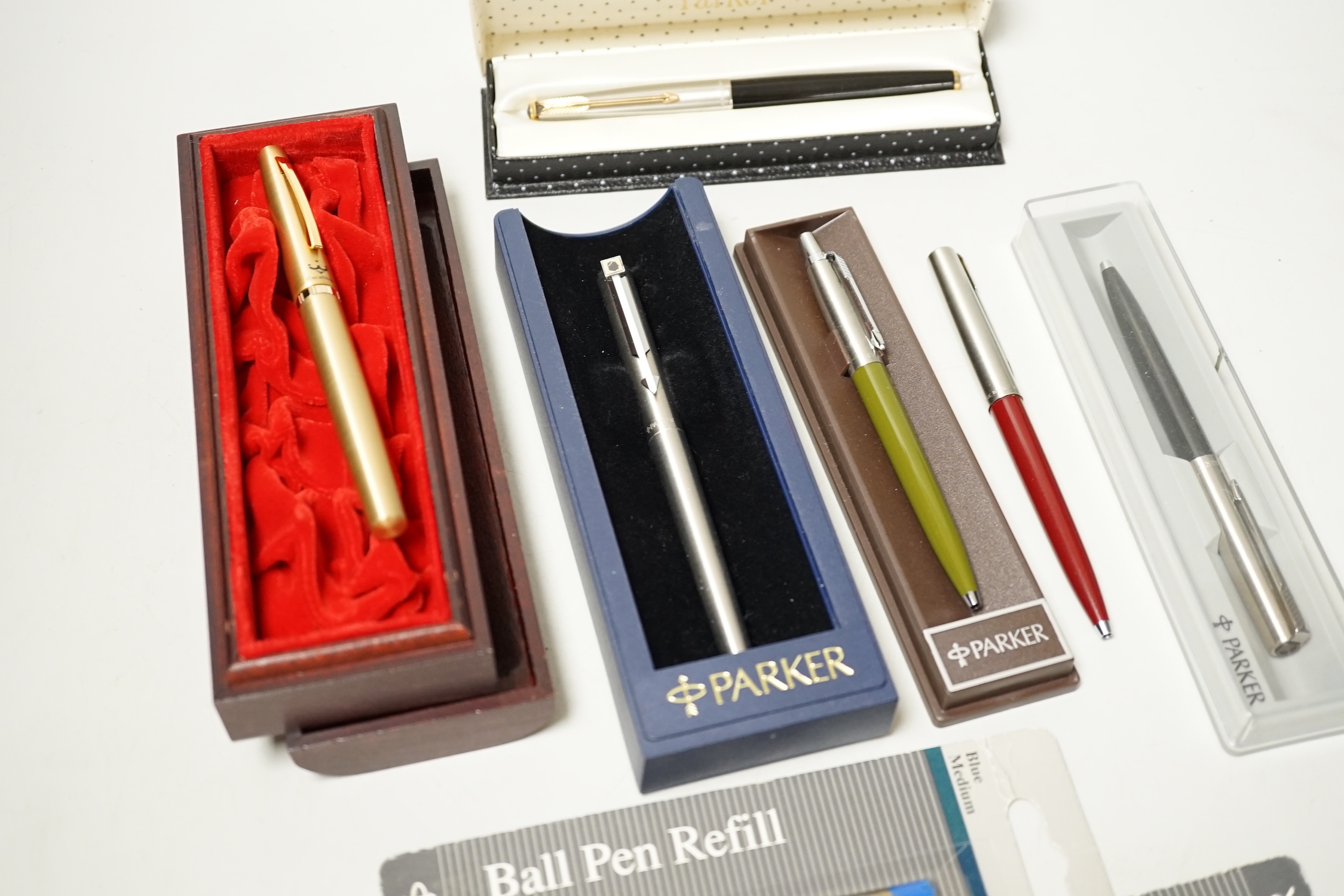 A collection of modern fountain pens
